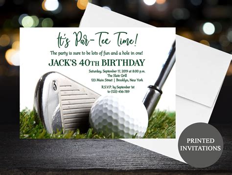 golf invitation wording.